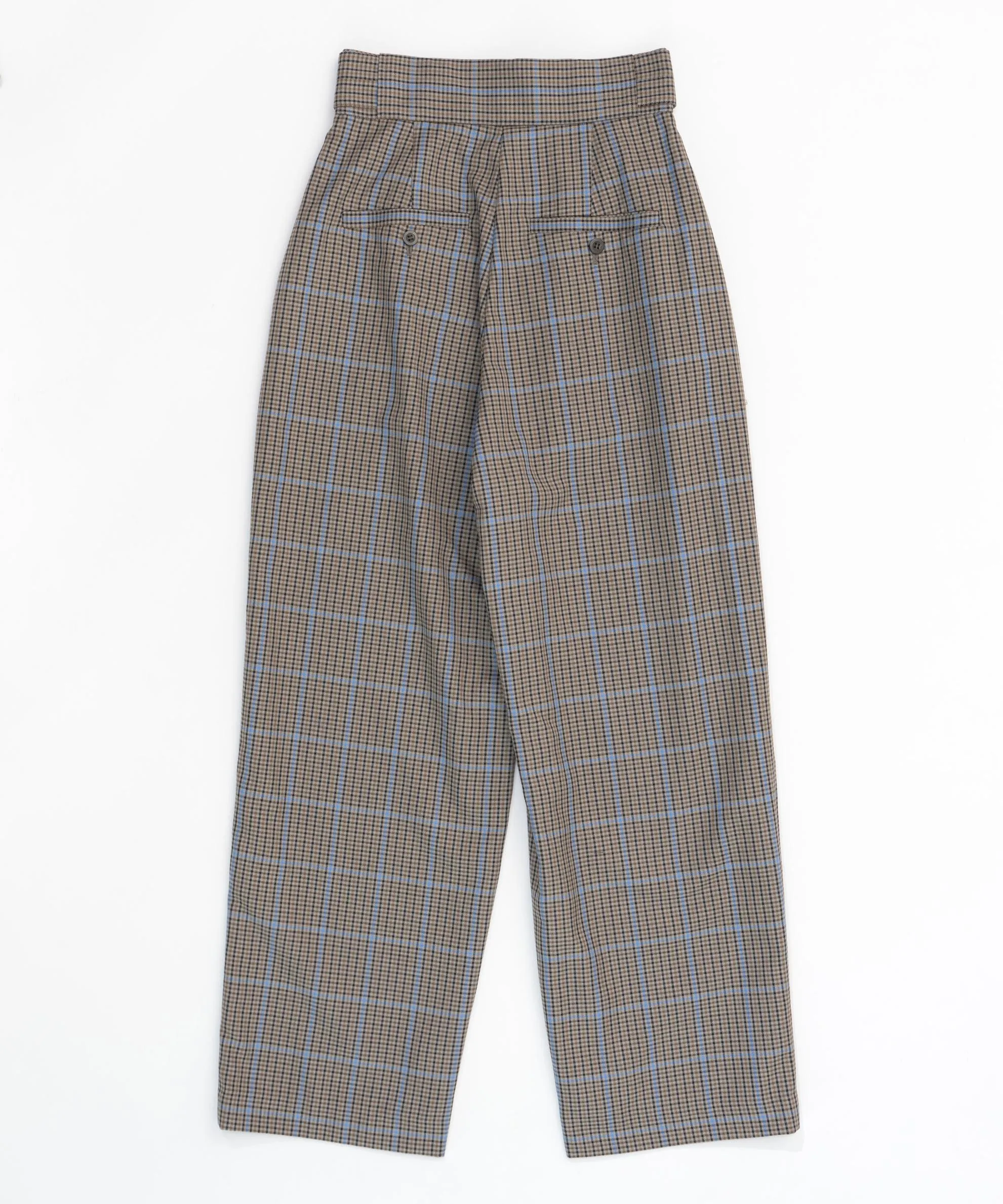 2way Waist Checkered Pants