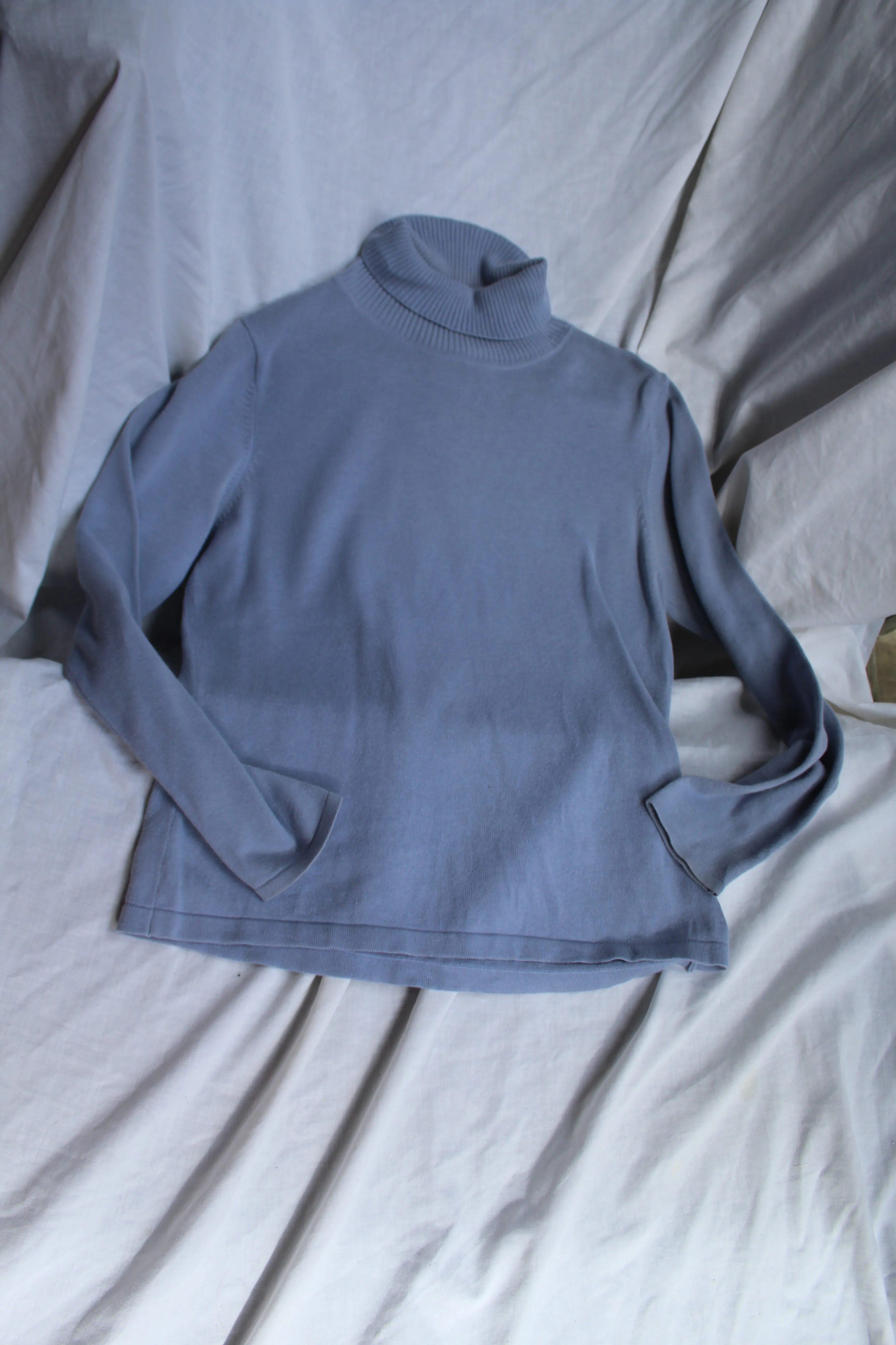 90s Periwinkle Turtleneck - S/M