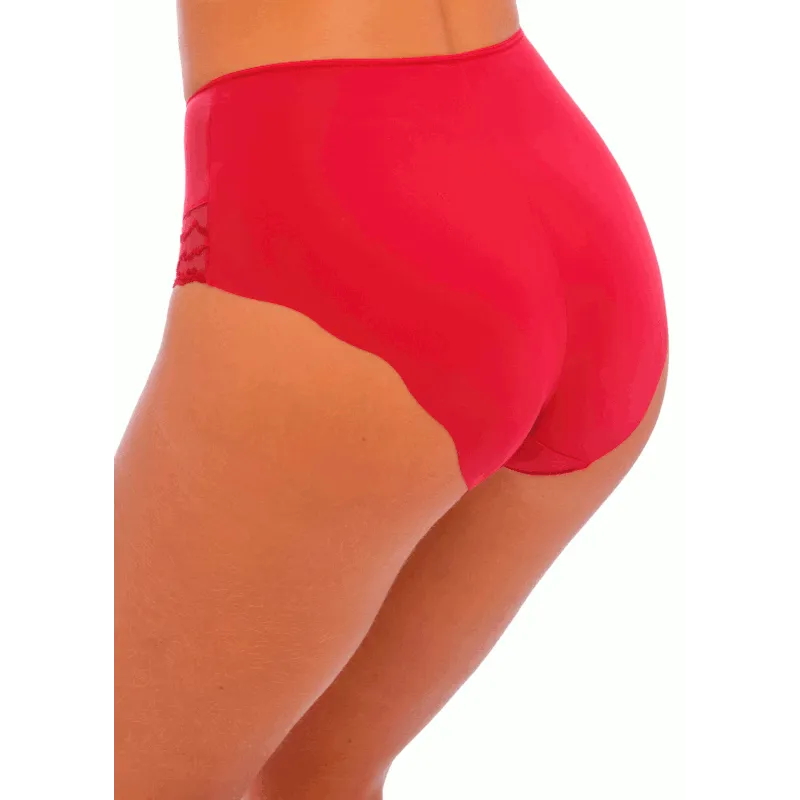 Ana High Waist Brief Red - Fantasie