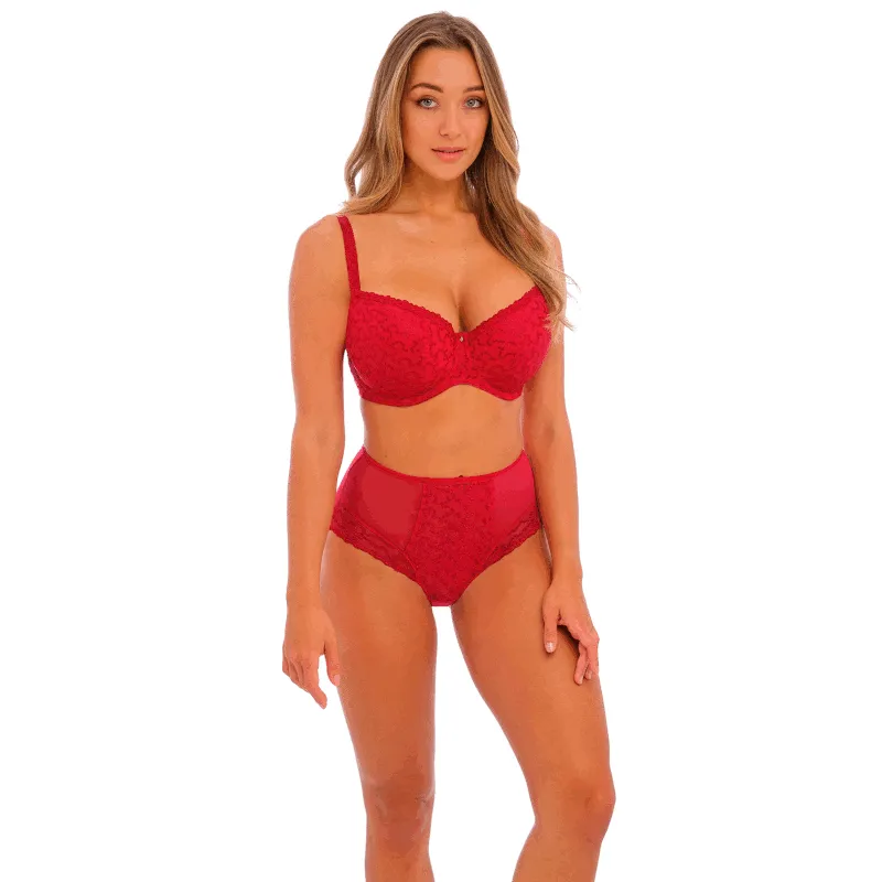 Ana High Waist Brief Red - Fantasie