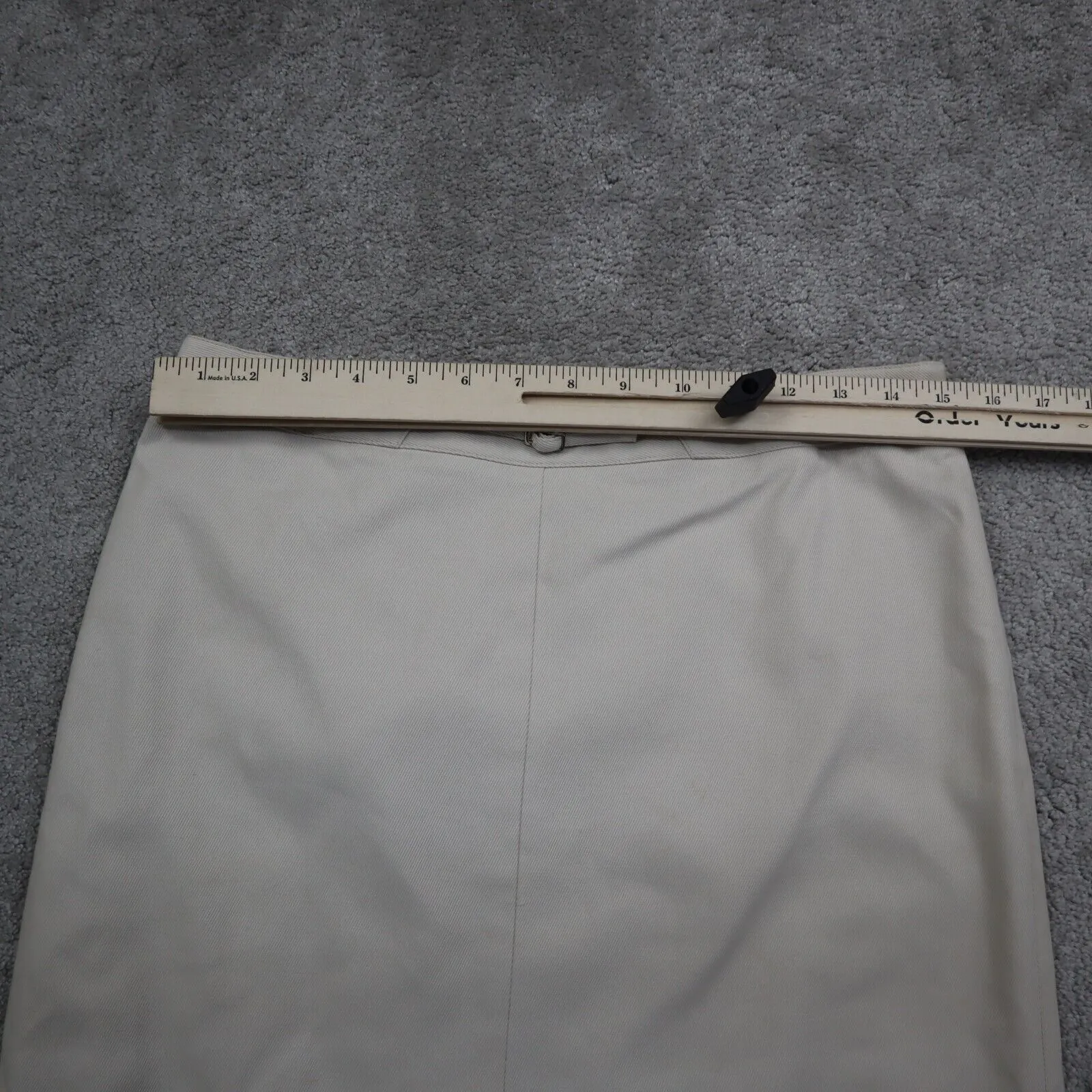 Ann Taylor Womens Pencil & Straight Skirt Stretch Pull On Light Beige Size 8