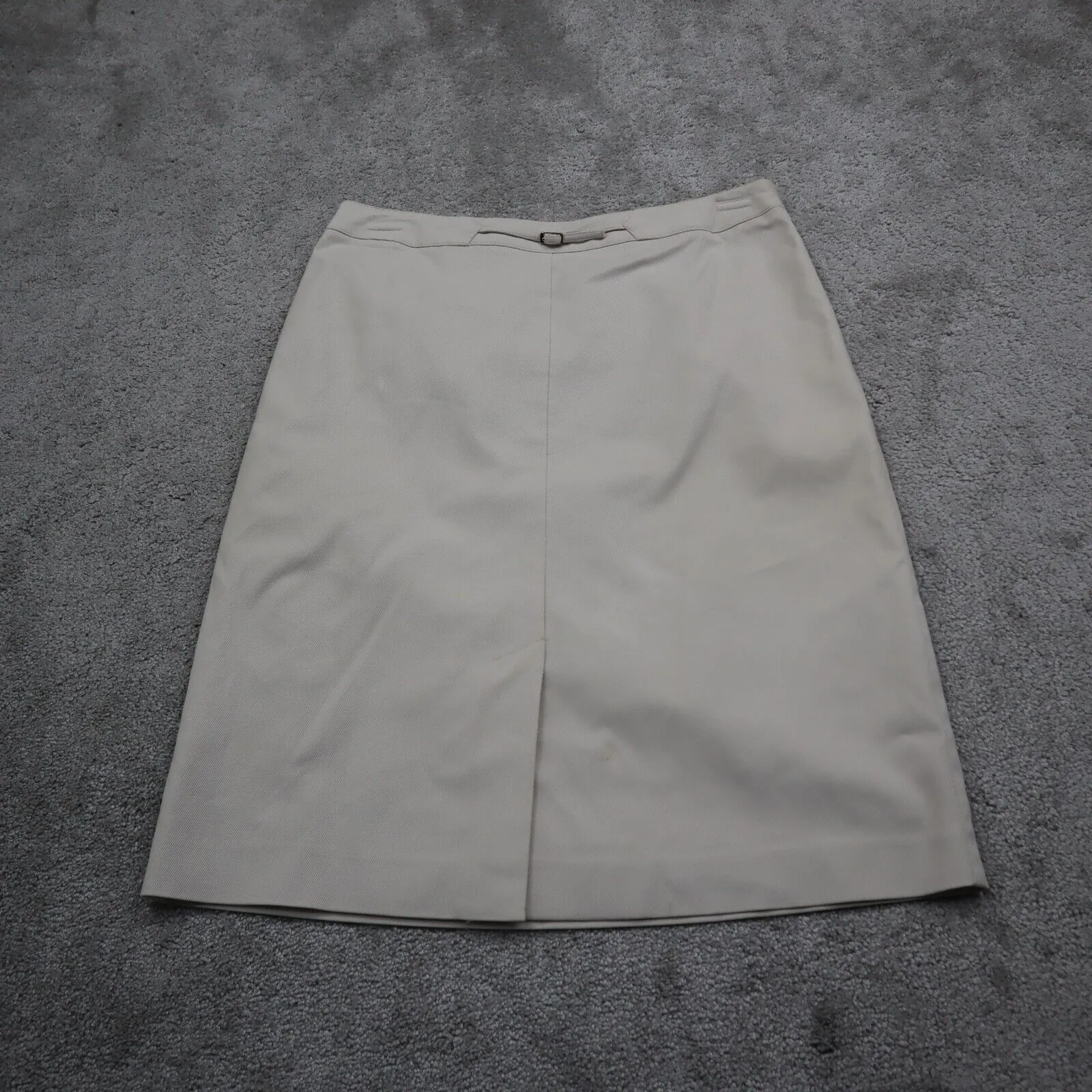 Ann Taylor Womens Pencil & Straight Skirt Stretch Pull On Light Beige Size 8