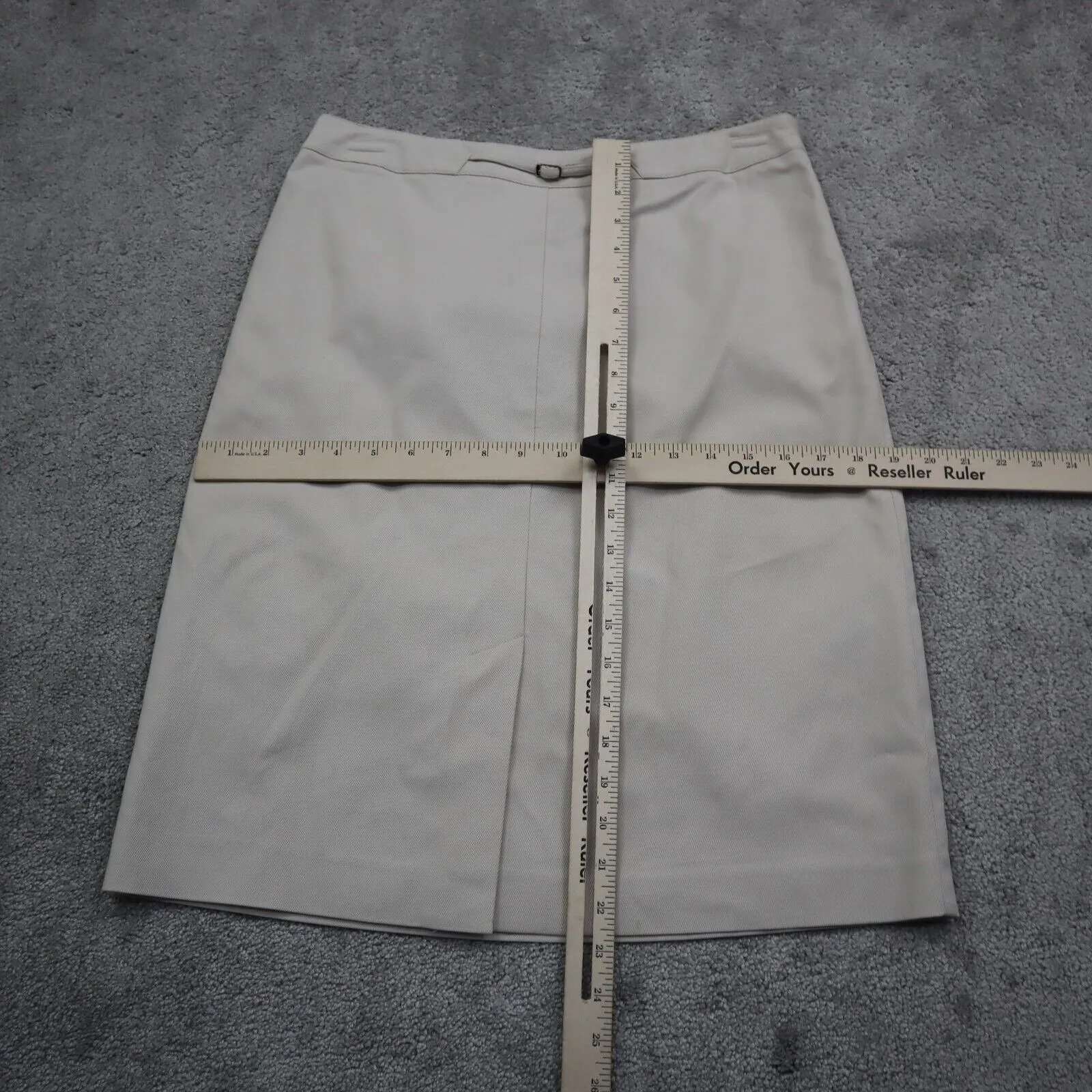 Ann Taylor Womens Pencil & Straight Skirt Stretch Pull On Light Beige Size 8