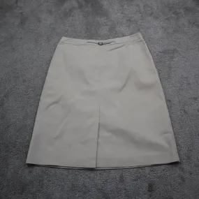 Ann Taylor Womens Pencil & Straight Skirt Stretch Pull On Light Beige Size 8