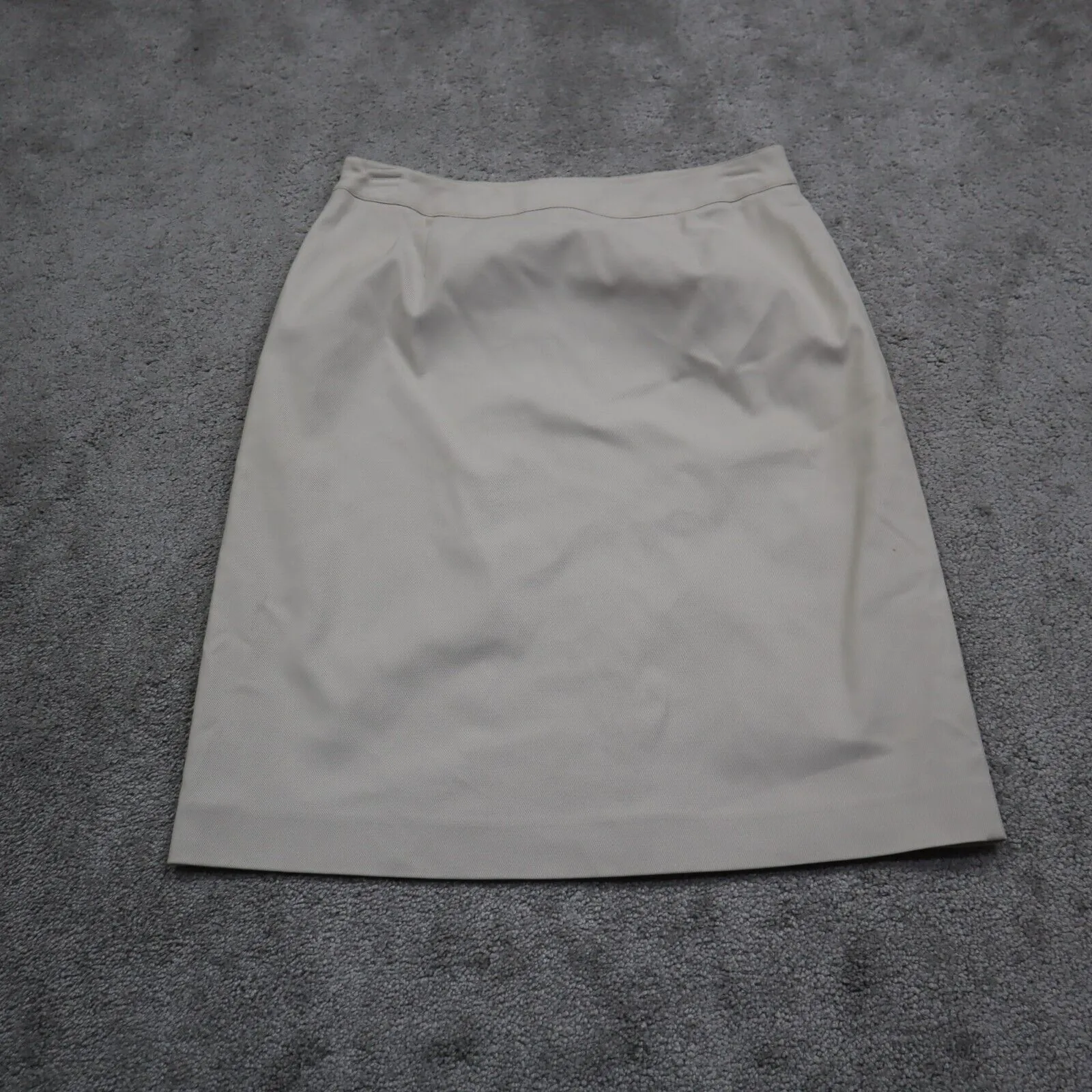 Ann Taylor Womens Pencil & Straight Skirt Stretch Pull On Light Beige Size 8