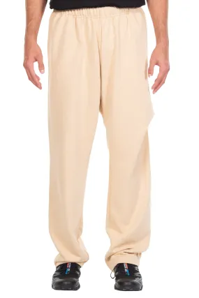 Beige Logo Wide Jogger Pants