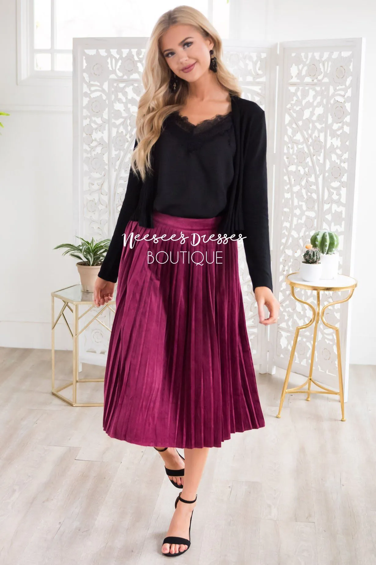 Better Together Velvet Skirt