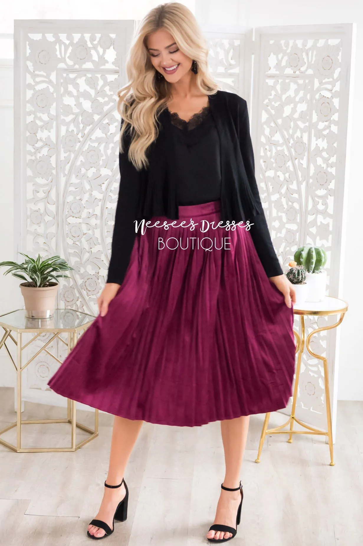 Better Together Velvet Skirt