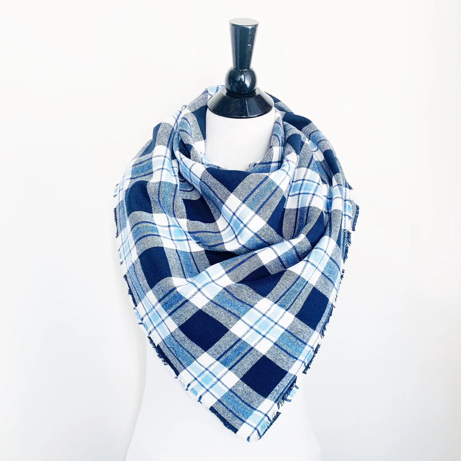 Blanket Scarf - Shades of Blue