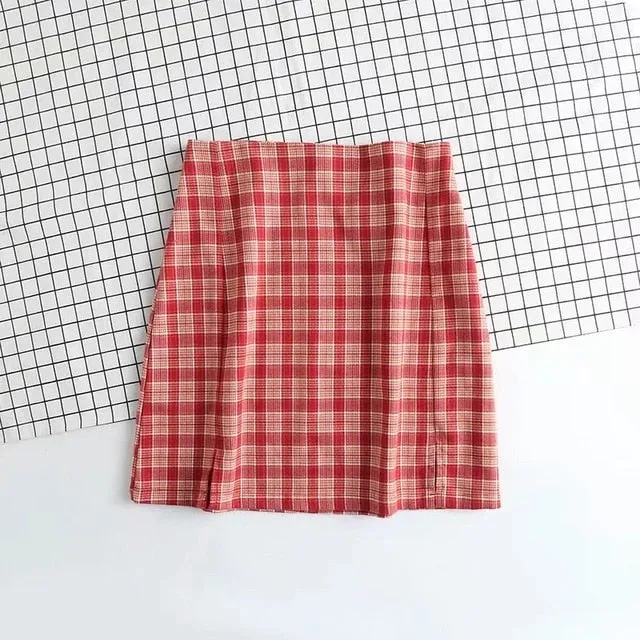 Blinding Love Plaid Mini Skirt