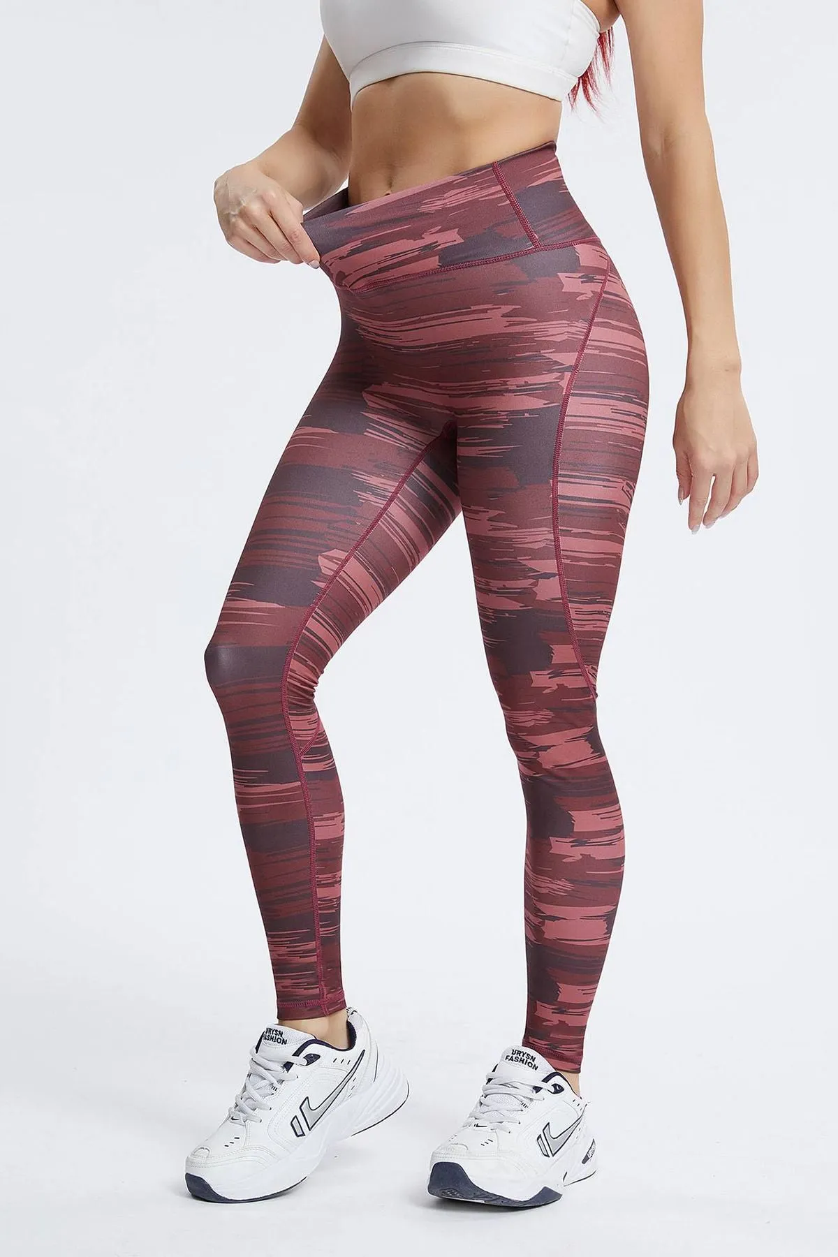 Camo High-Rise Crossover Leggings