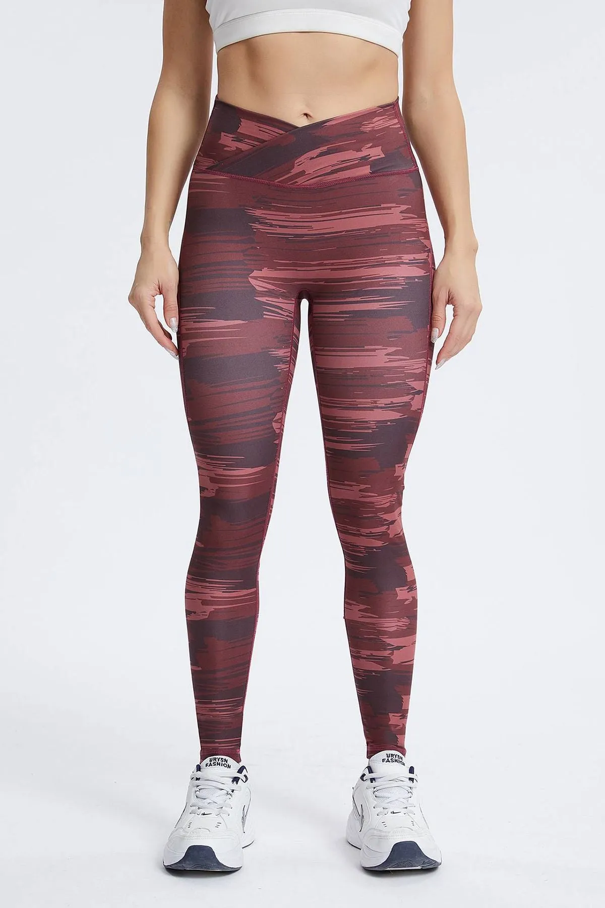 Camo High-Rise Crossover Leggings