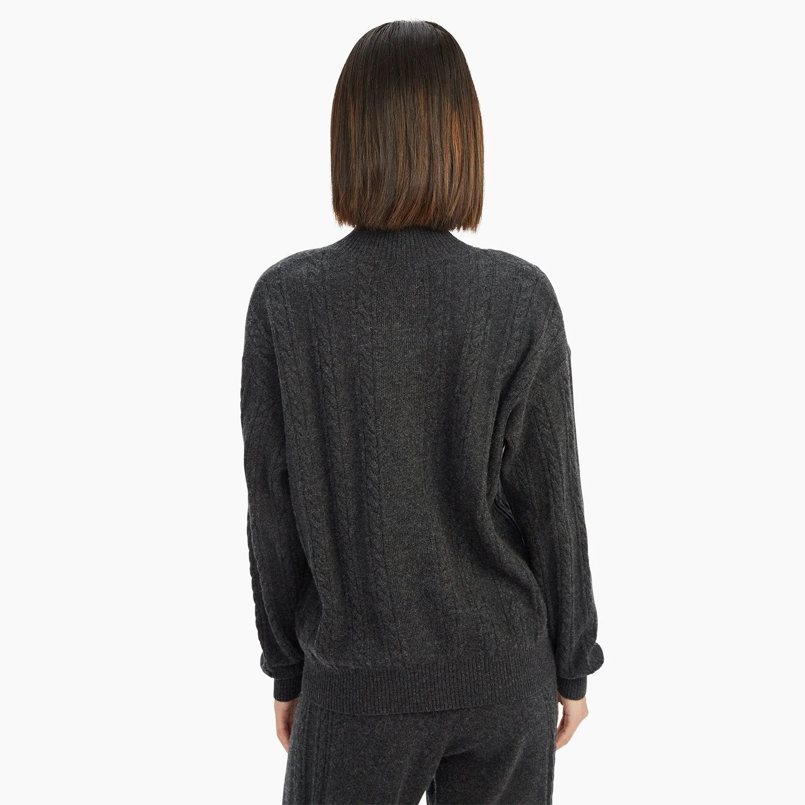 Cashmere Cable Turtleneck