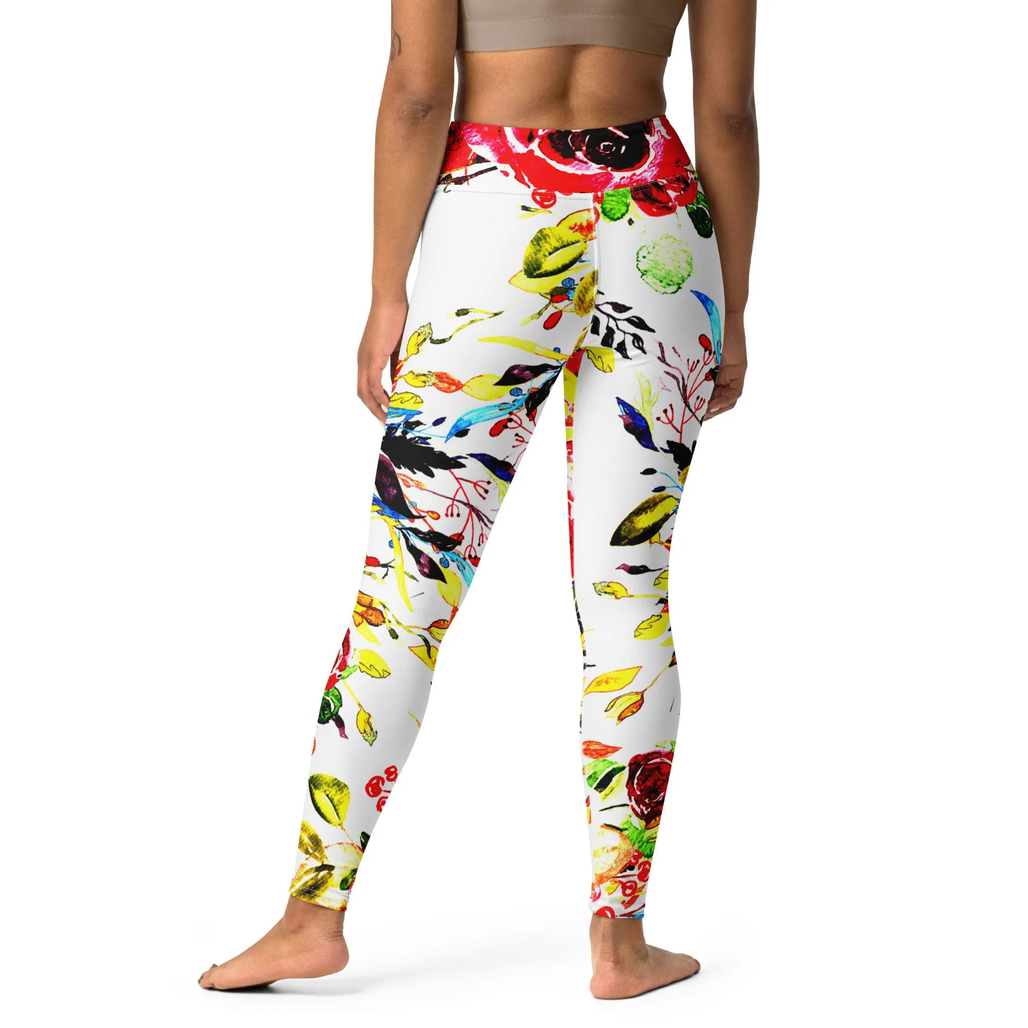 Chic Floral Yoga Leggings Super Soft & Stretchy Comfort for Yoga Fitness, lioness-love