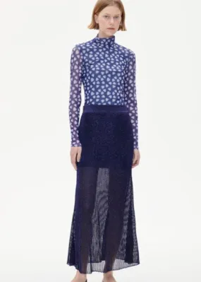 CHICA PLEATED LUREX SKIRT