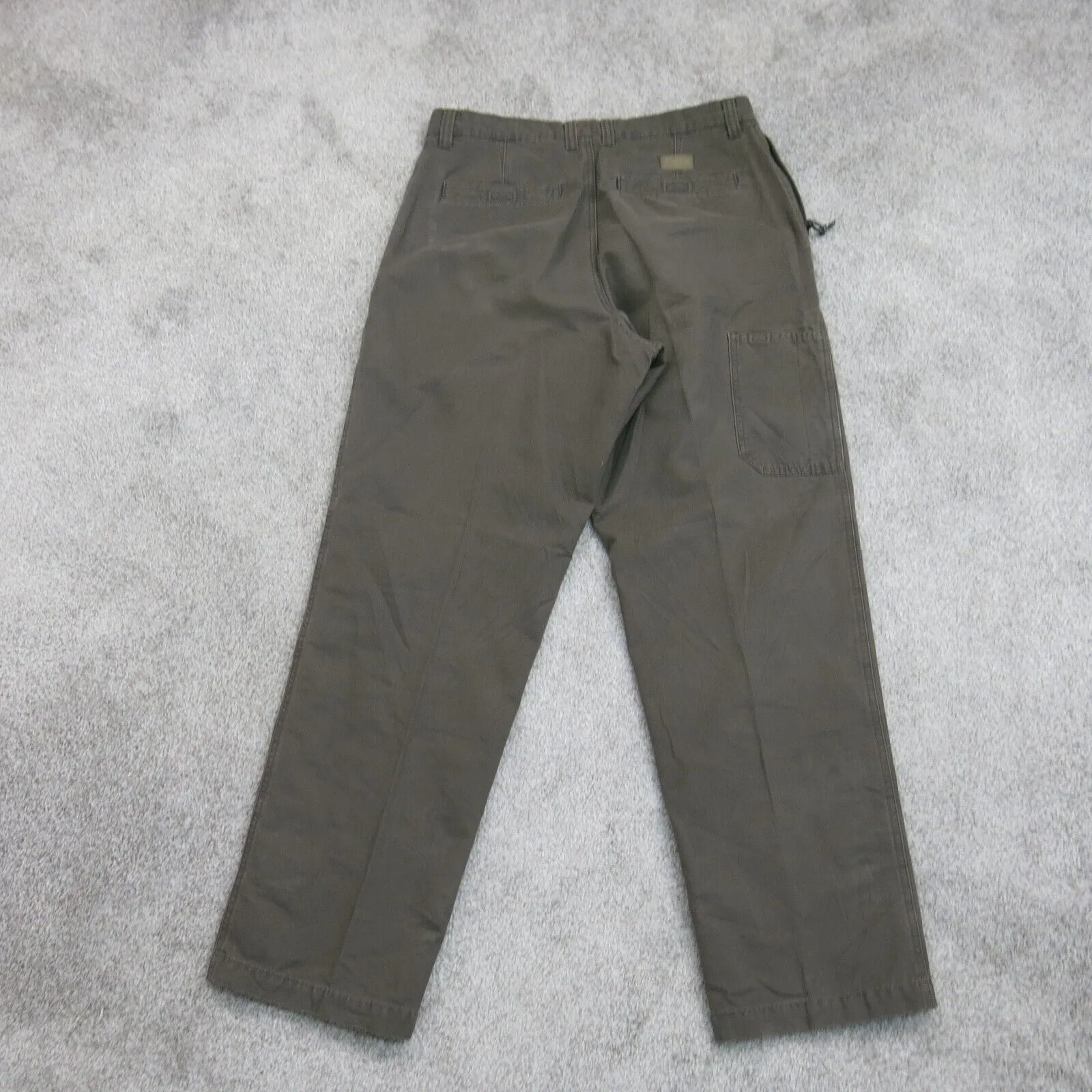 Columbia Men Casual Chino Pants Straight Leg High Rise Pocket Gray Brown Size 35