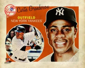 Curtis Granderson "Retro SuperCard" Poster - Photofile 16x20