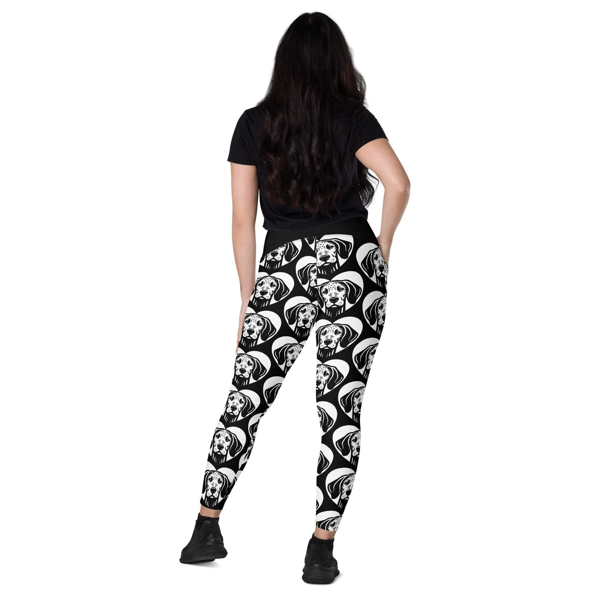 DOG BREED LEGGINGS with pockets - AMERICAN LEOPARD HOUND - HERTTAHOUND