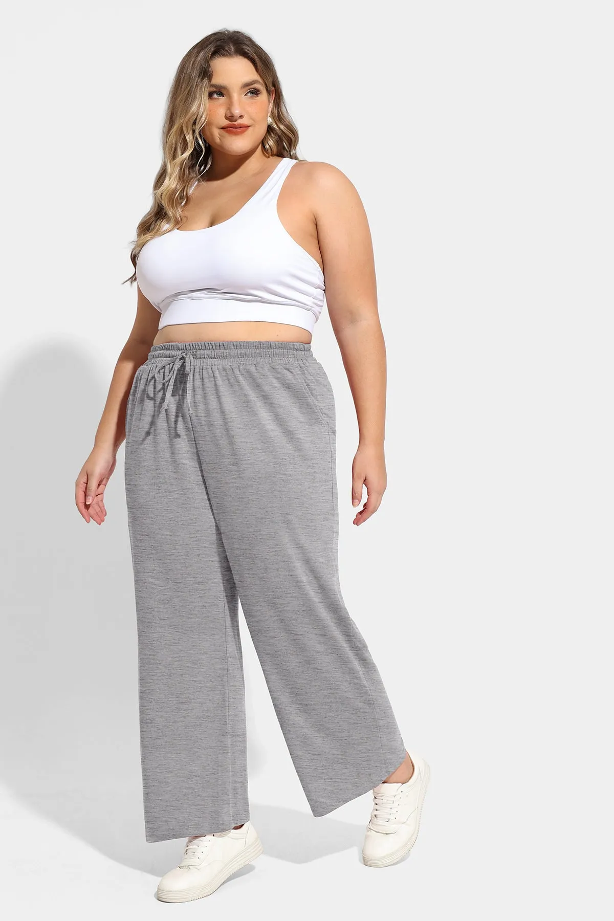 Drawstring Elasticated Waist Basic Pants