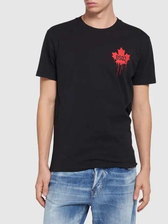 Dsquared2   Cool fit leaf logo t-shirt 