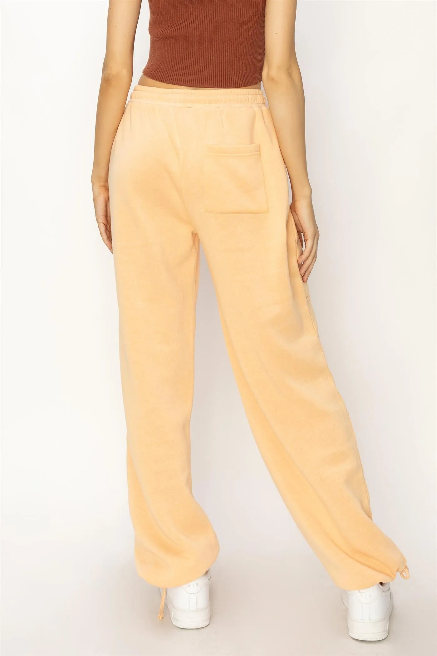 DZ24A840-High Waist Wide Leg Drawstring Pants