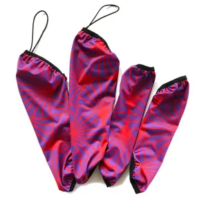 ECO LEGGINGS | purple   red bursts