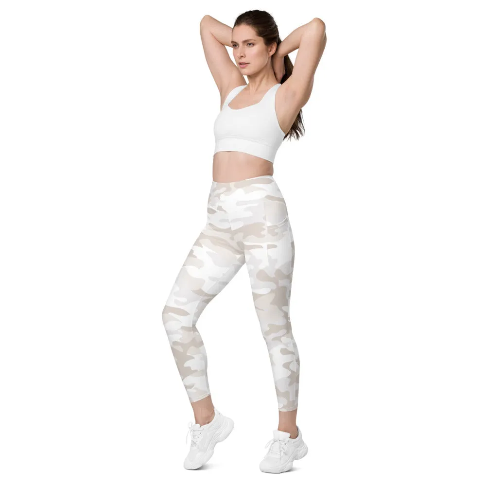 ELEVATED ESSENTIALS, THE PERFECT SIDE POCKET LEGGING WHITE CAMO