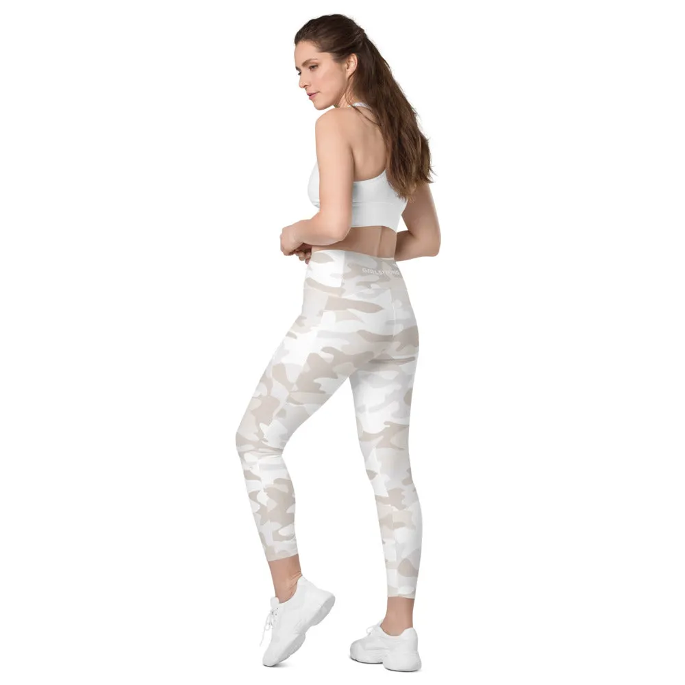 ELEVATED ESSENTIALS, THE PERFECT SIDE POCKET LEGGING WHITE CAMO