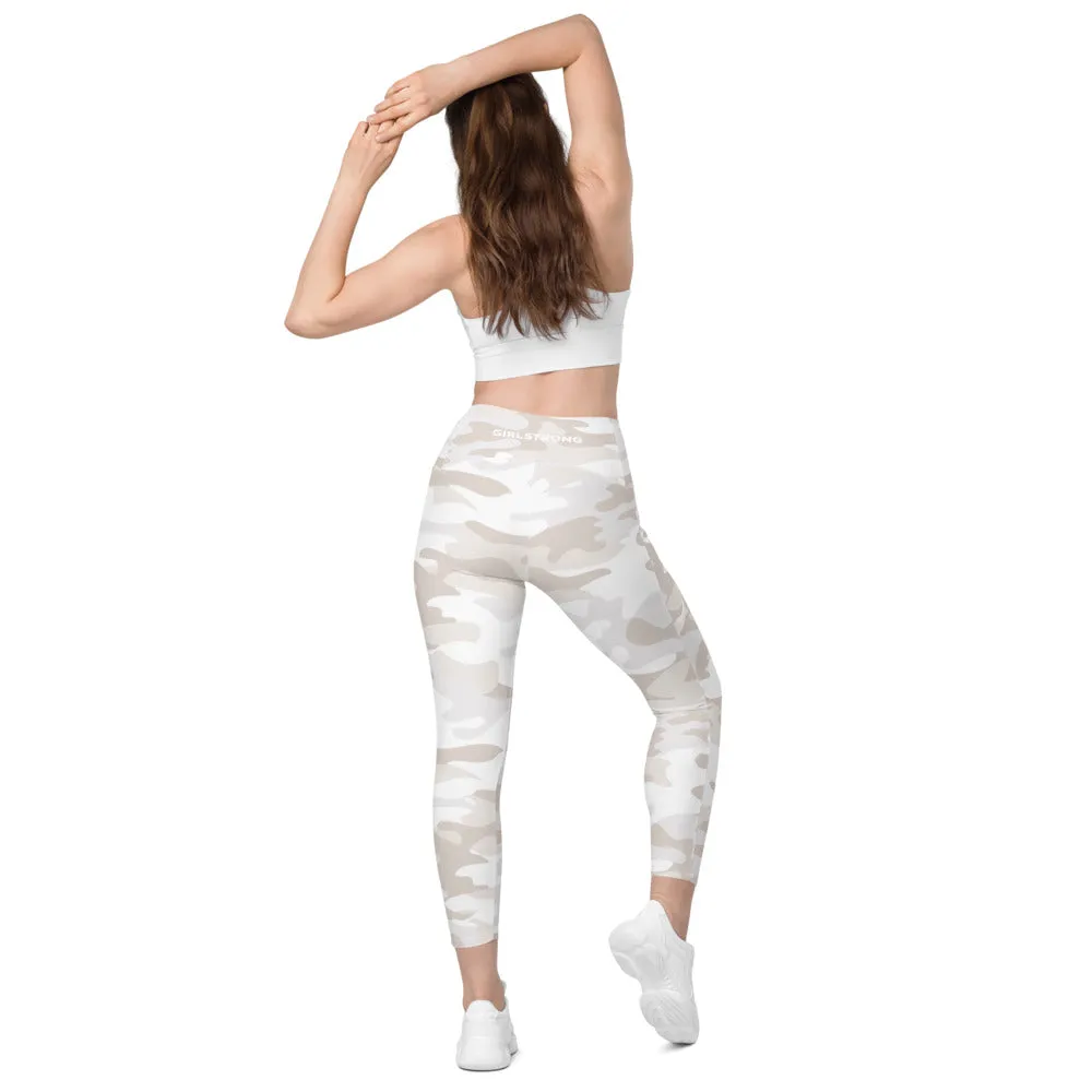 ELEVATED ESSENTIALS, THE PERFECT SIDE POCKET LEGGING WHITE CAMO