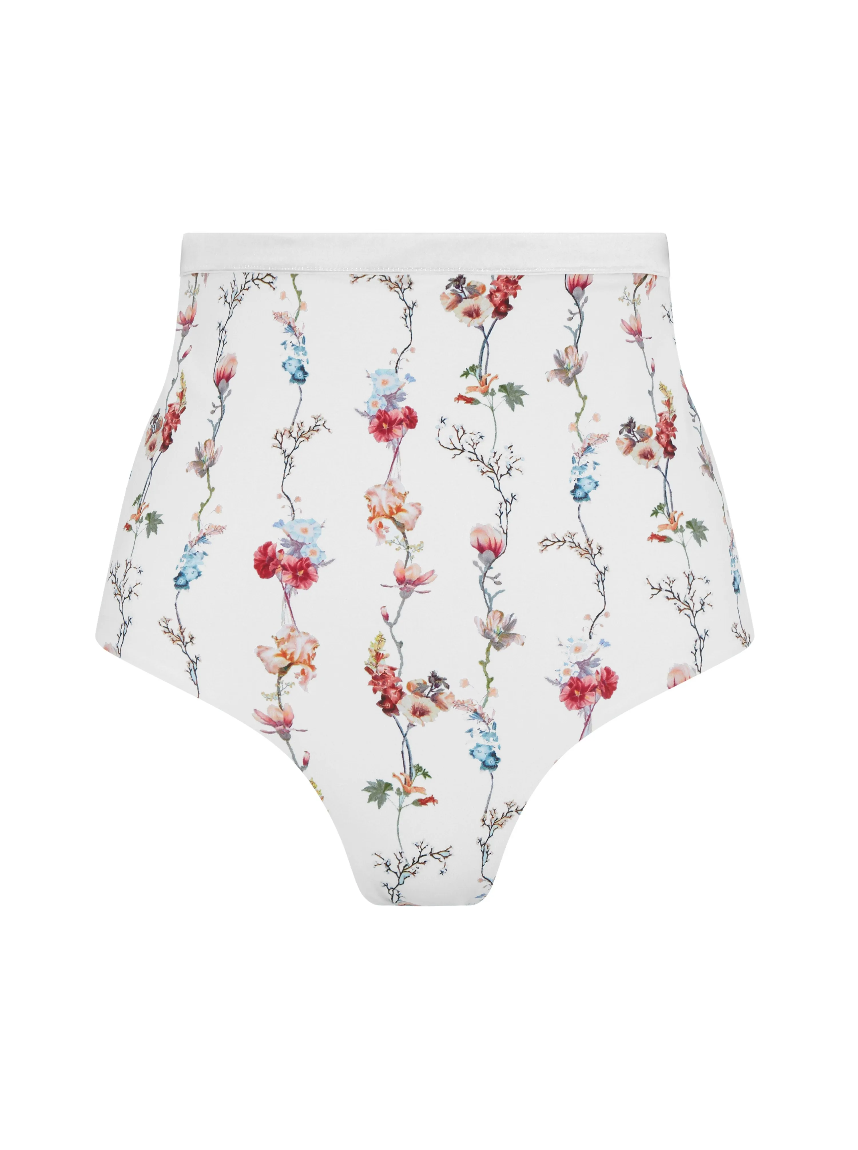 Elna High Waist Bikini Bottoms White