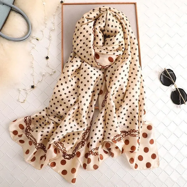 Fashion Silk Scarf Printed Bandana Shawl #LZ063