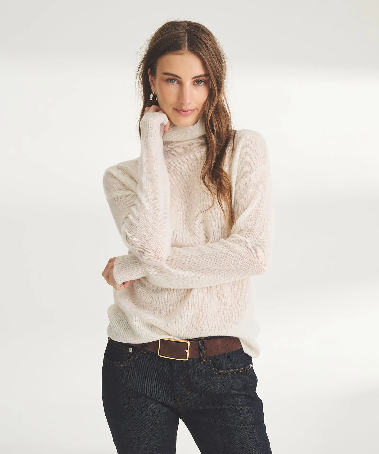 Featherweight Cashmere Turtleneck