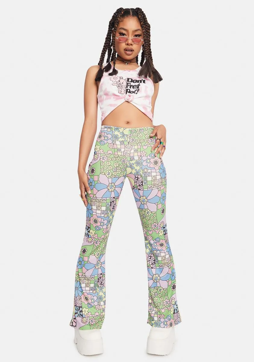 Flower Power Flare Trousers