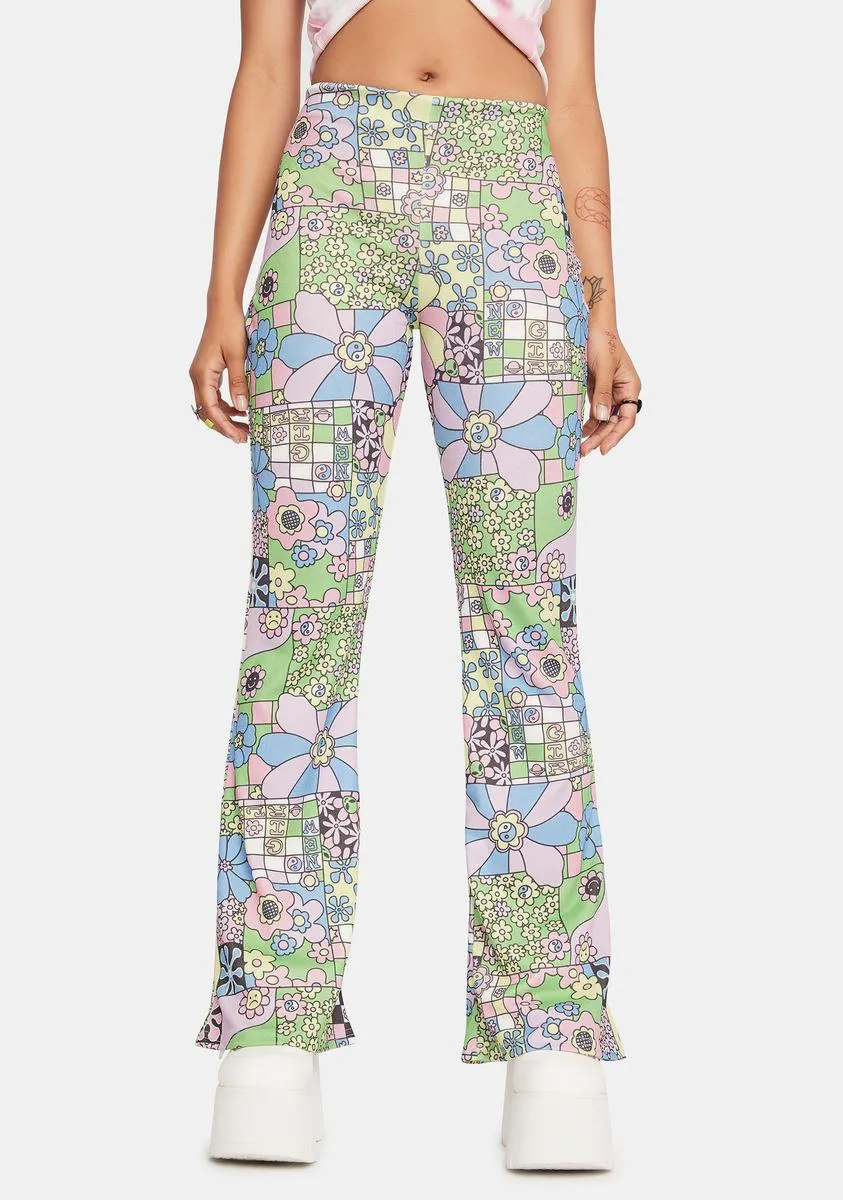 Flower Power Flare Trousers