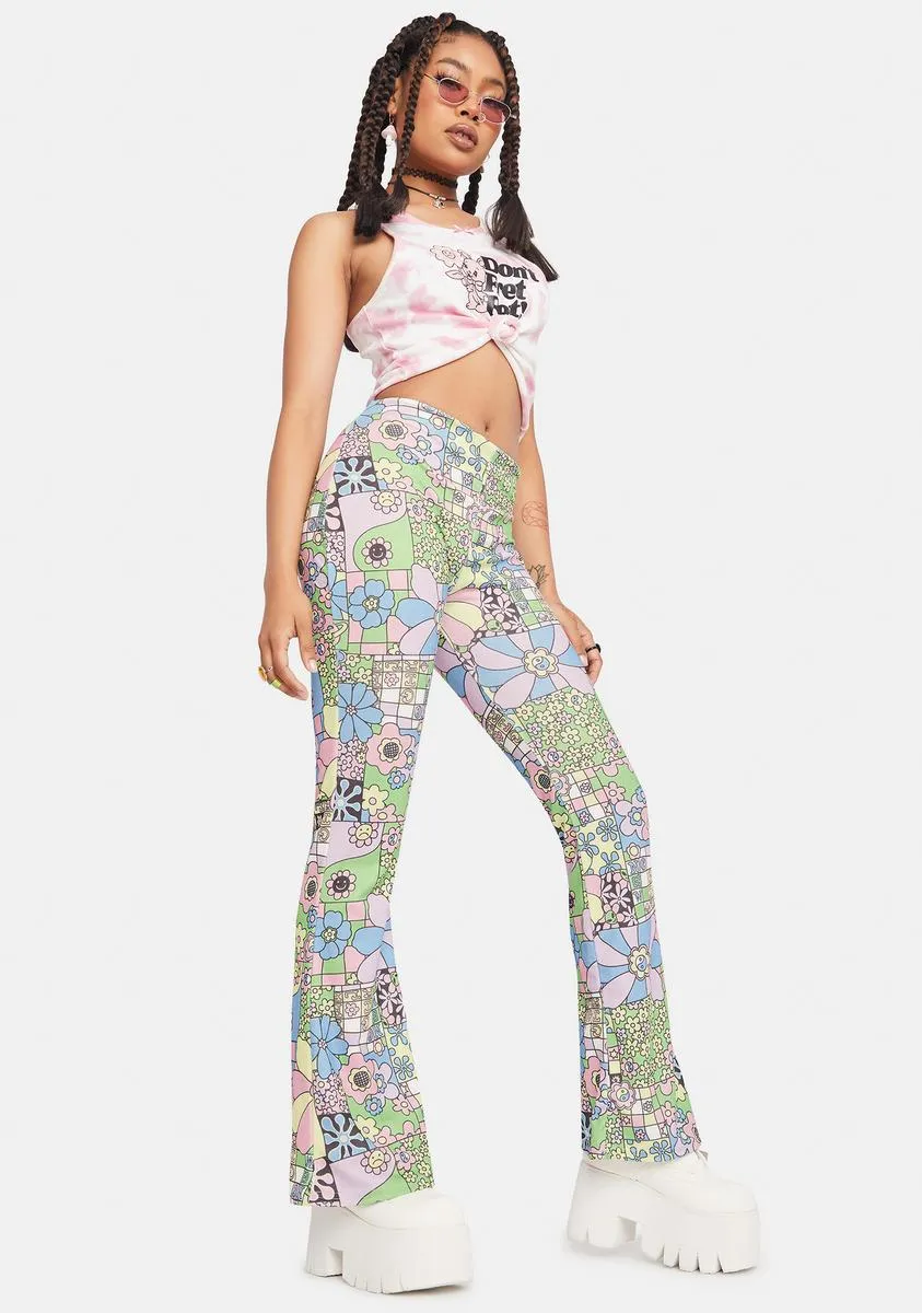 Flower Power Flare Trousers