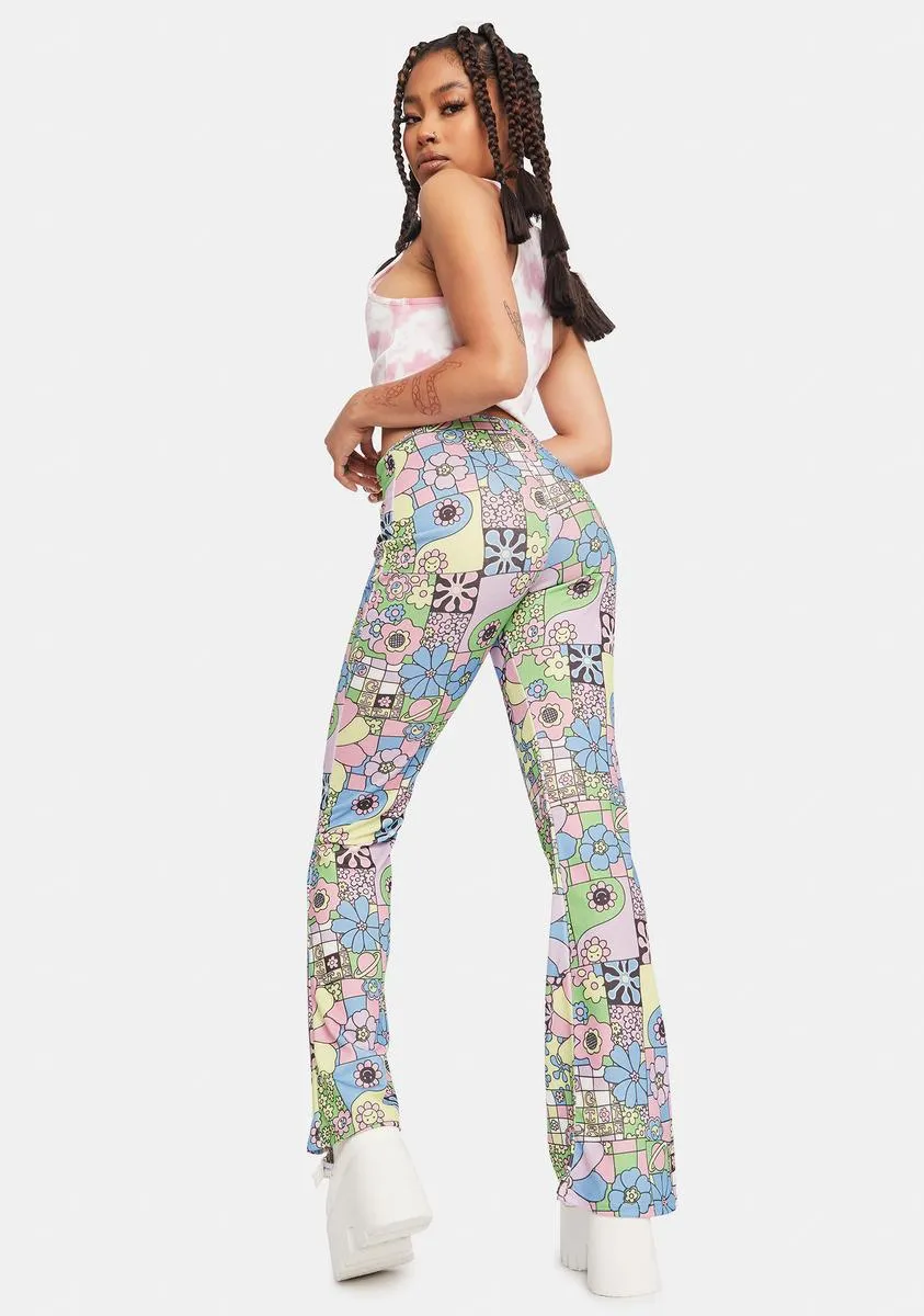 Flower Power Flare Trousers