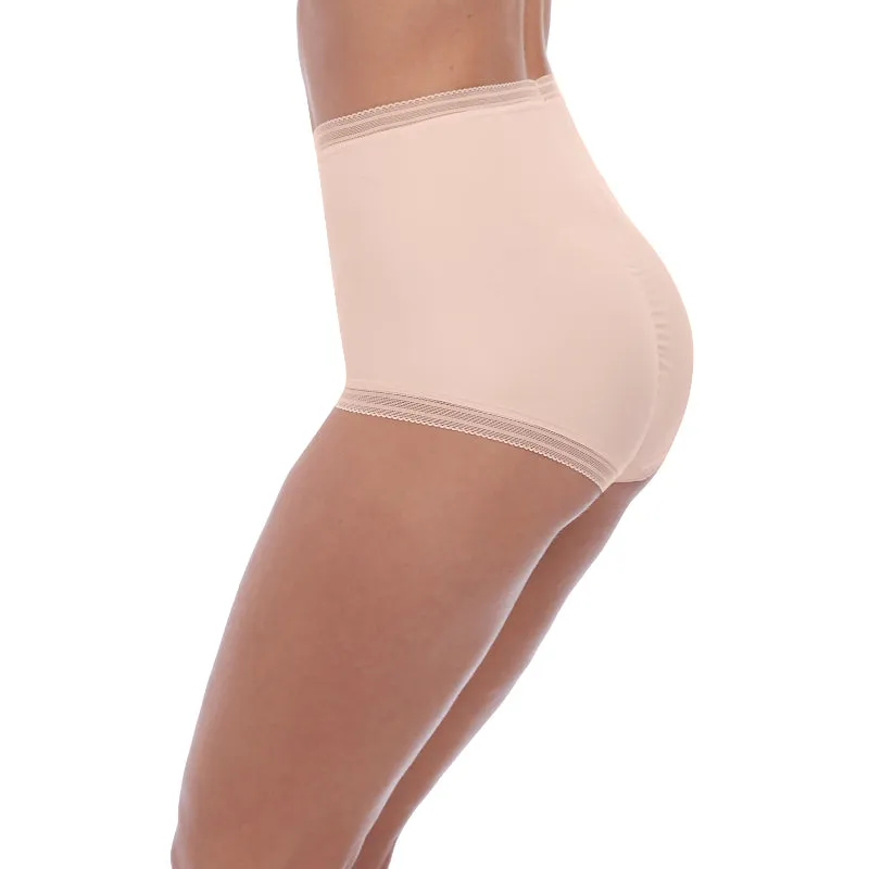 Fusion High Waist Brief Panty Blush Pink - Fantasie