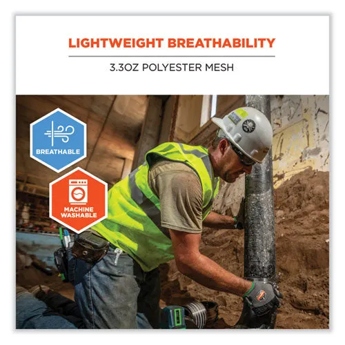 Glowear 8210hl Class 2 Economy Mesh Hook And Loop Vest, Polyester, Large/x-large, Orange, Ships In 1-3 Business Days