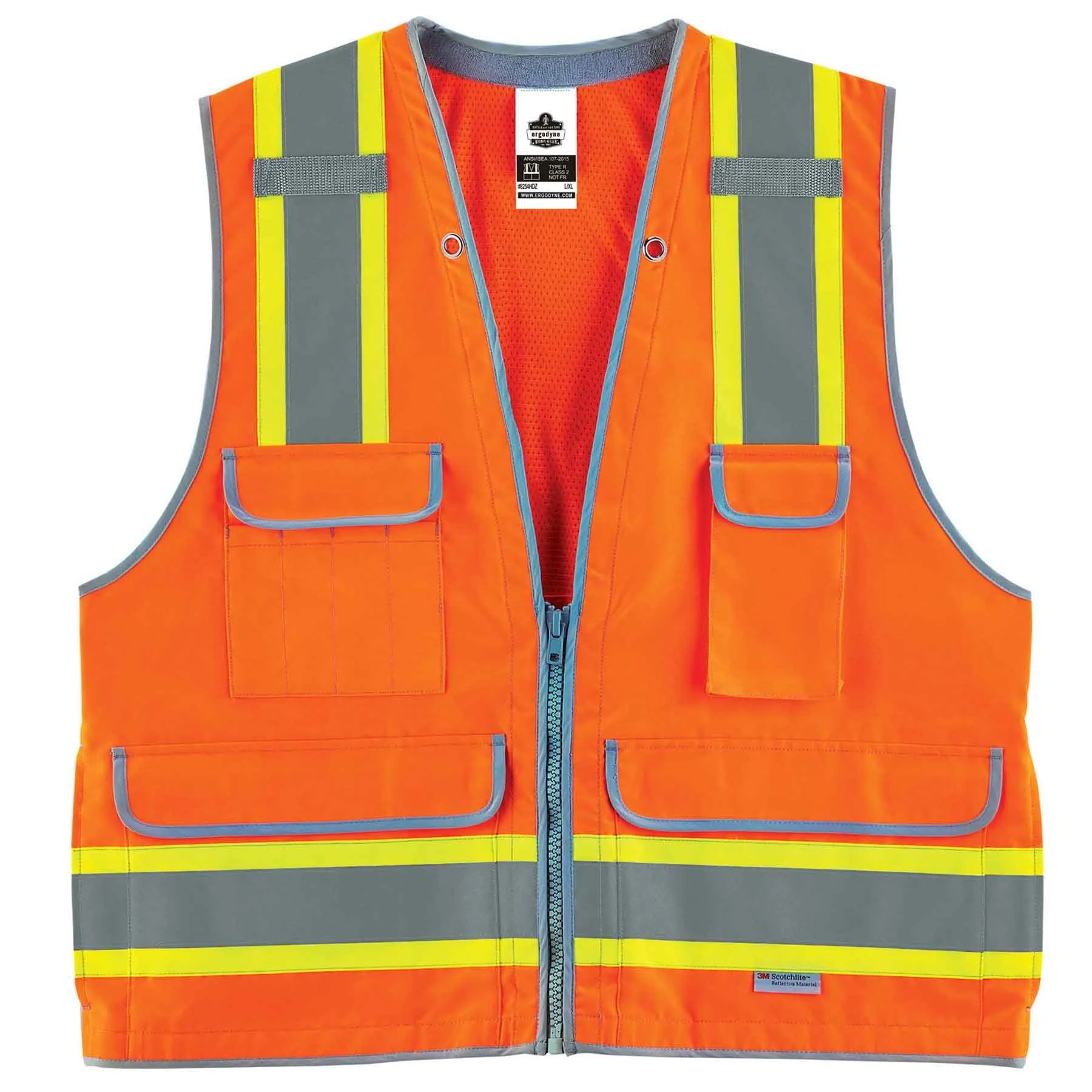 GloWear 8254HDZ Type R Class 2 Heavy Duty Surveyors Vest