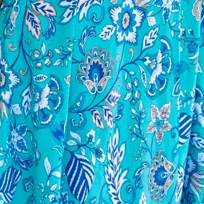 Gypsy Jumpsuit in Premium Galapagos Teal Floral