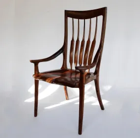 Handcrafted High Back Arm Chair