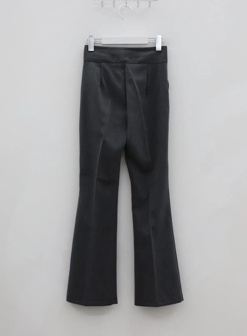 High Waist Boot Cut Slack Pants IU26