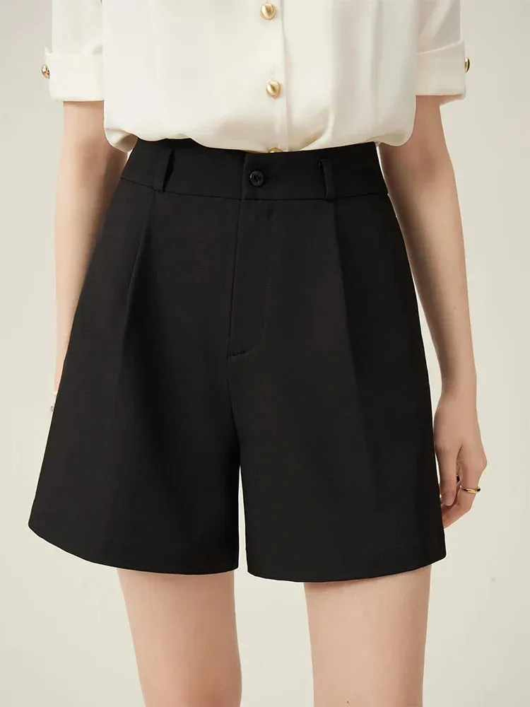 High-waist Irregular Commuter Short