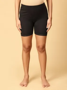 High Waist Mama Boyshort-Black