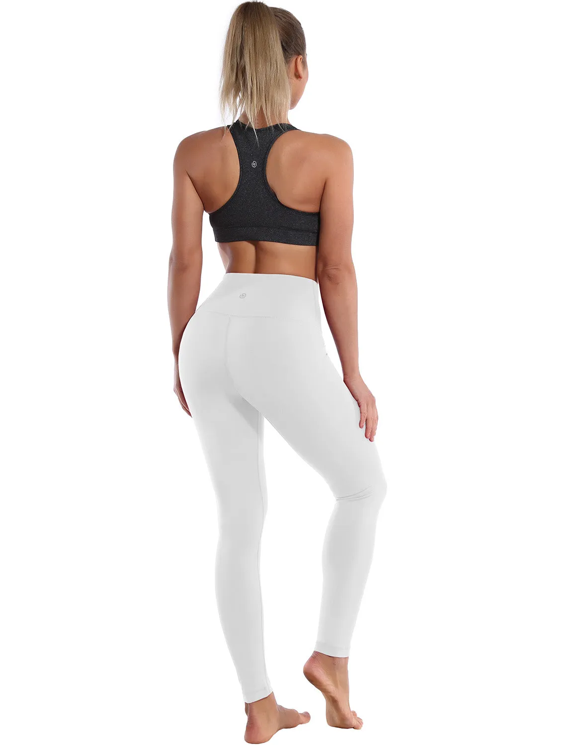 High Waist Running Pants white_Running