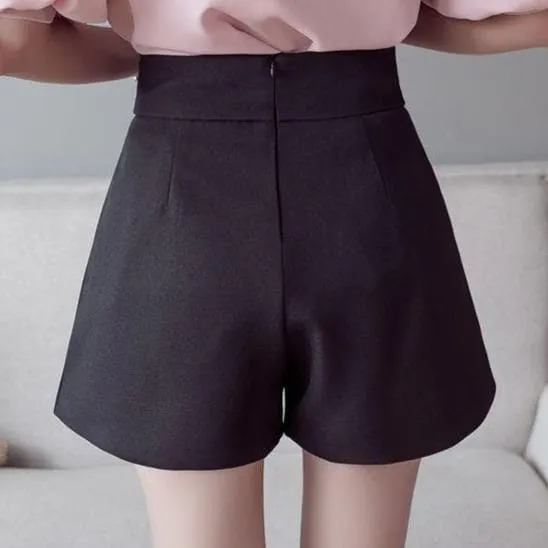 High Waist Shorts With Waistbelt