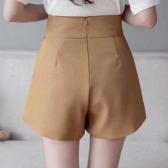 High Waist Shorts With Waistbelt