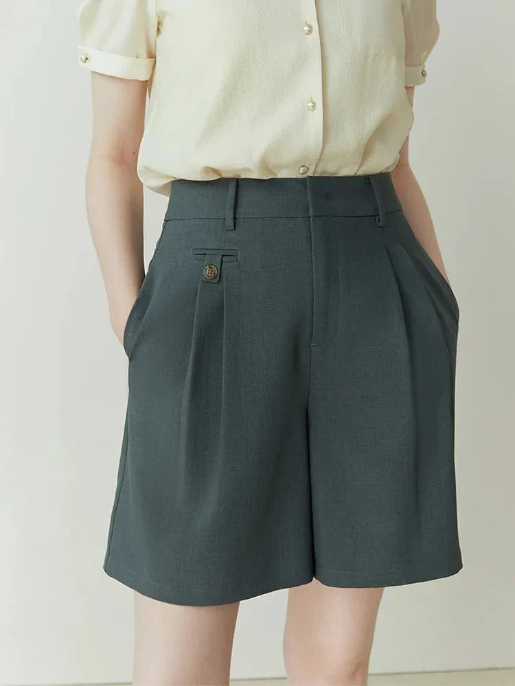 High-waist Summer Commuter Shorts