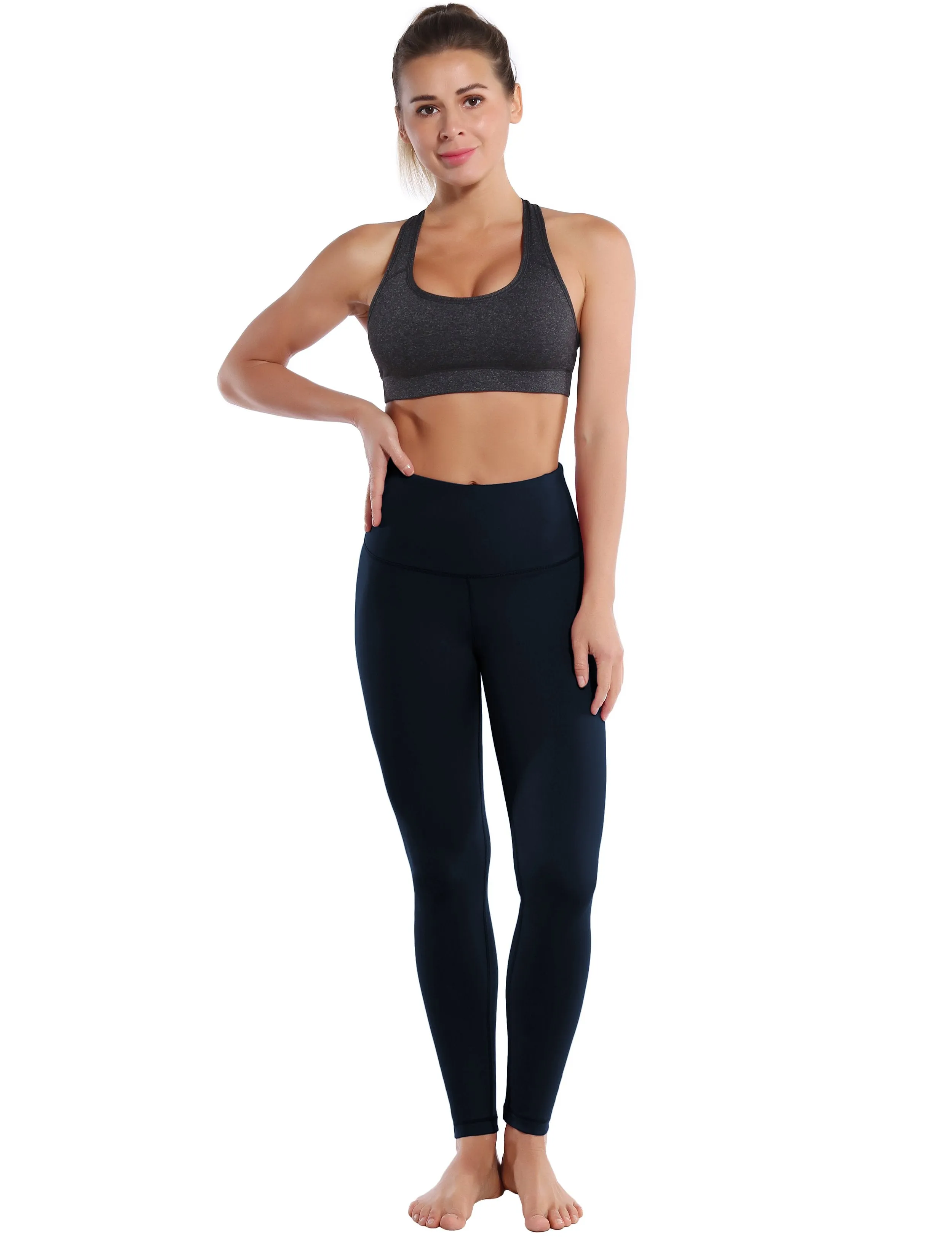 High Waist Yoga Pants darknavy ins