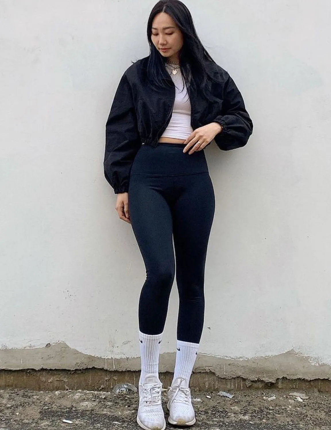 High Waist Yoga Pants darknavy ins